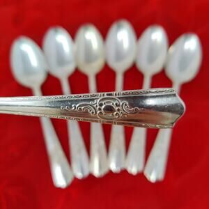 7X Tsp Wallace MAYTIME Silverplate Harmony House Teaspoons